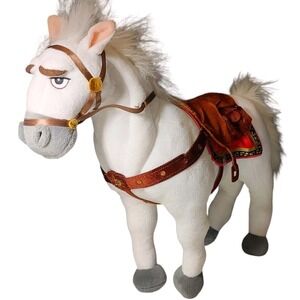 Disney Store Maximus White Horse Plush‎ Rapunzel Tangled Retired Toy 15 in